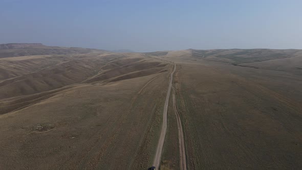 Amazing Landscape View of the Desert in the Kakheti Region of Georgia