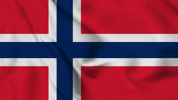 Norway flag seamless waving animation alt