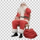 Santa claus calling by mobile cell phone, Alpha Channel - VideoHive Item for Sale