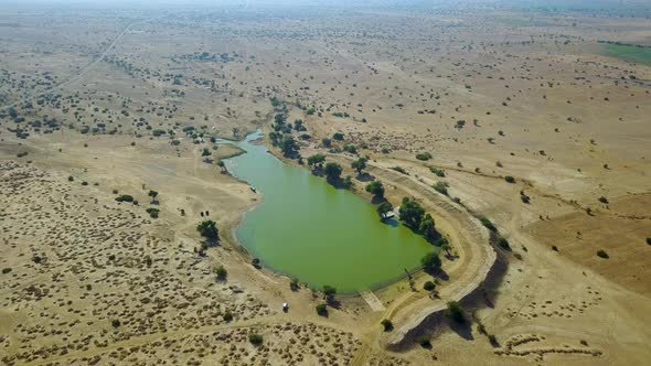 Lake in the Middle of a Desert. India