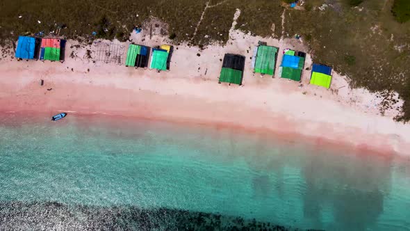 Aerial View at Pink Beach Labuan Bajo