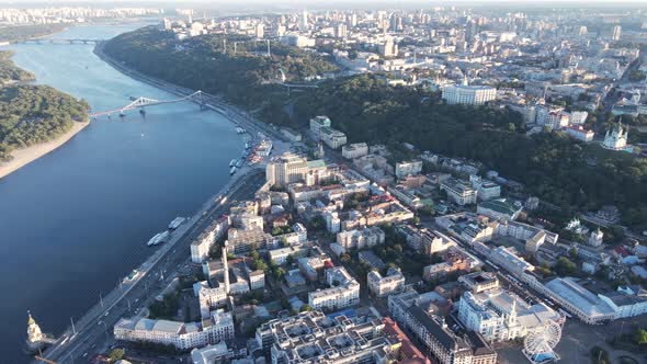 Kyiv - Aerial View of the Capital of Ukraine. Kiev