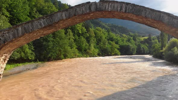 The Stone Arch Bridge Over the Ajaristskali River