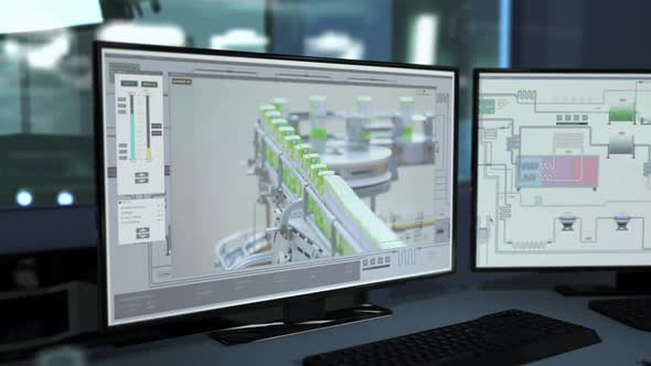 AI technology is observing the heavy equipment on industrial production belts alt