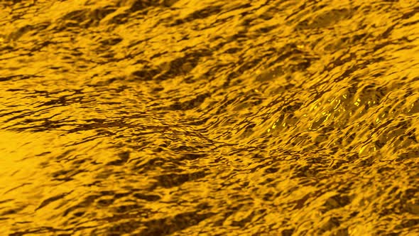 Dark Gold Liquid Overflow