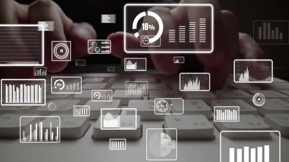 Creative Visual of Business Big Data and Finance Analysis on Computer