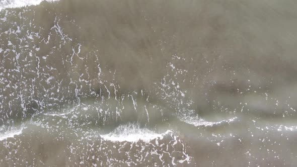 Soft Wave of the Sea on the Sandy Beach