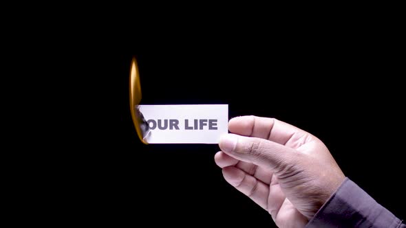 Paper Burning Your Life