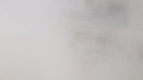 Aerial view of Abuli fortress in Samtskhe-Javakheti, Georgia.