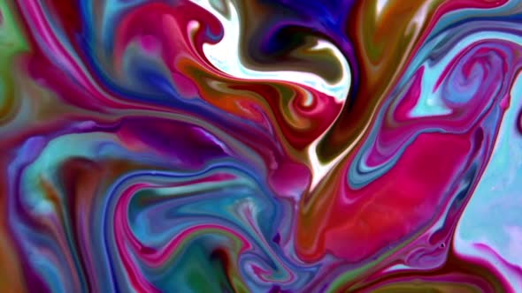 Abstract Colors And Paint Swirling Background Spread Texture