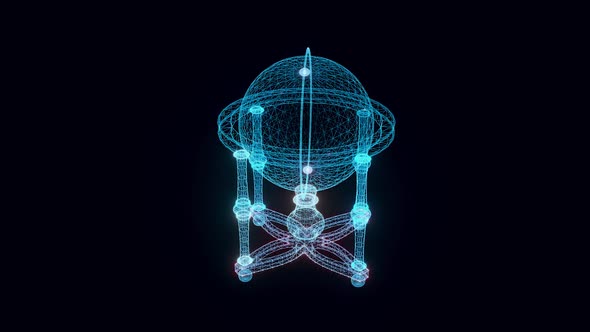 Cradle Globe Hologram Rotating Hd