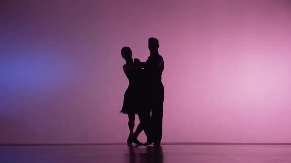 Elements of Argentine Tango Performed By Pair of Dancers