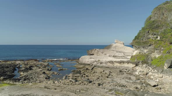 Kapurpurawan Rock Formation in Ilocos Norte Philippines