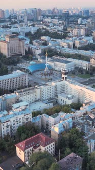 Kyiv Ukraine Aerial View of the City