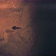 Spaceship flies above the surface of red planet. Science fiction space travel above Mars. Spacecraft - VideoHive Item for Sale
