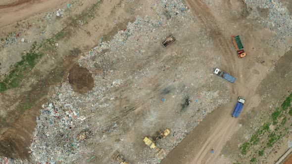 Aerial View of Garbage Dump