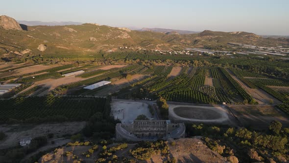 Antique Theater Across Farmland