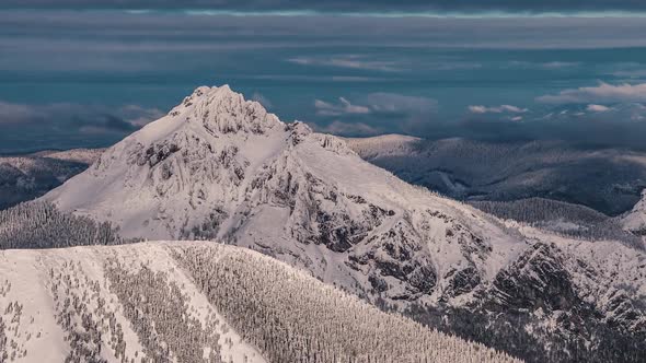 Dramatic Winter Mountain