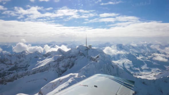 Shots from a flight over the east part of Switzerland out of a small sport plane