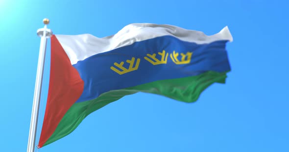Tyumen Oblast Flag, Russia