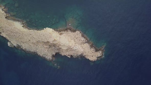 Ibiza drone coast view	