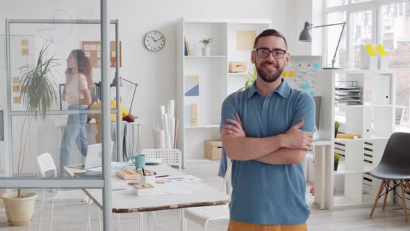 Portrait of Smiling Successful Businessman