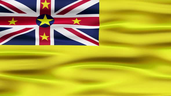Niue Flag Waving