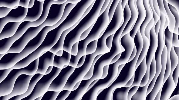 White Color Abstract Liquid Smooth Wavy Background.4k Seamless Loop