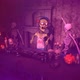 Dj zombie in a haunted party with scarecrows - VideoHive Item for Sale