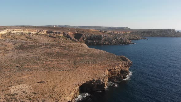 Aerial drone video from Malta,Mellieha and surroundings.