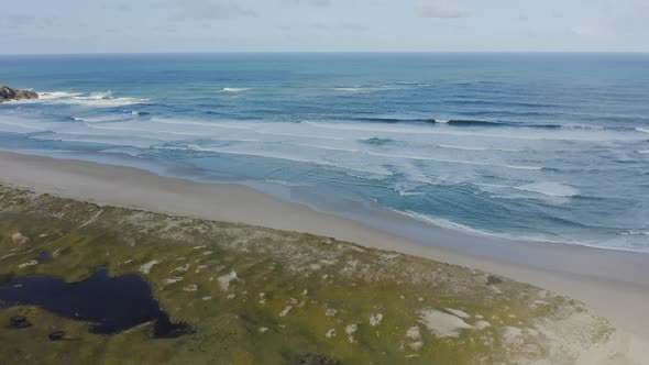 Unspoiled Beautiful Beach Aerial View