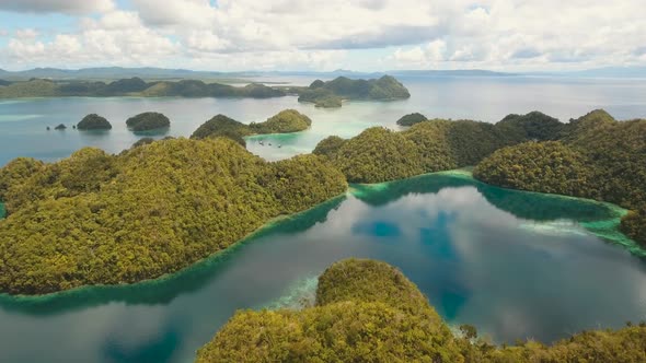 Blue Lagoon with Islands