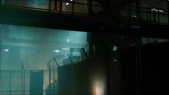 Petrochemical Industry Factory at Night alt