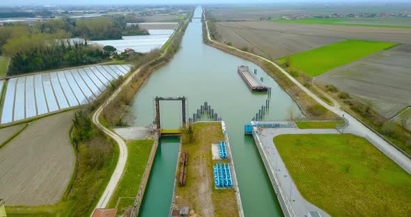 An Artificial Water Canal for the Passage of Cargo Ships