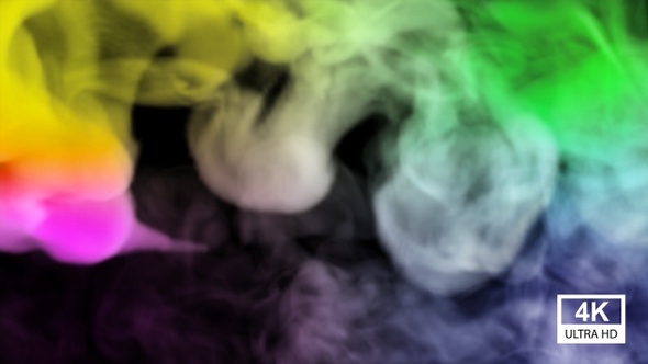Colorful Smoke Circle 4K