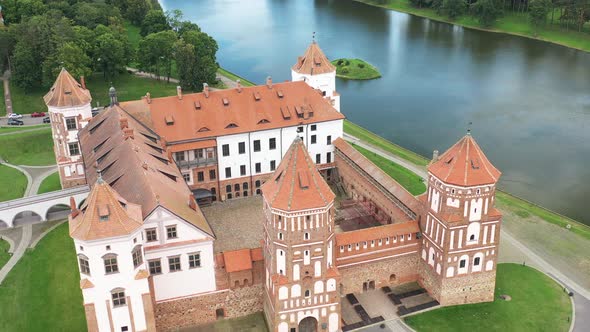 View from the height of the Mir Castle in Belarus