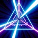 Neon Light Beam Triangle Vj Loop - VideoHive Item for Sale