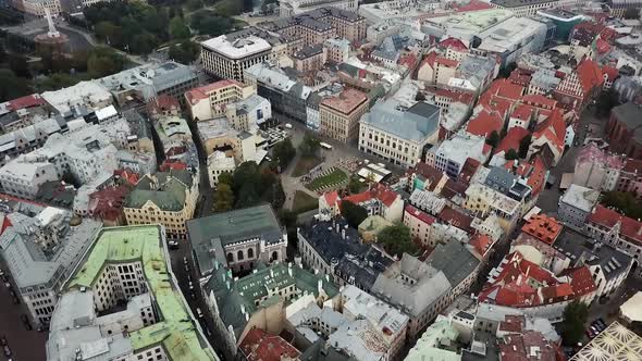 European Architecture Top View To the Rooftops and Narrow Streets