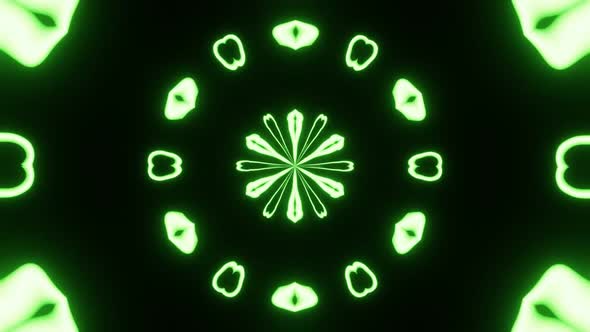 Abstract Background of Green Neon for Holiday Shows