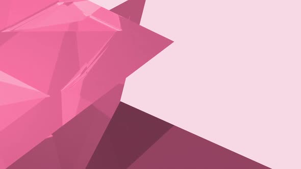 Pink diamond shape against light pink background