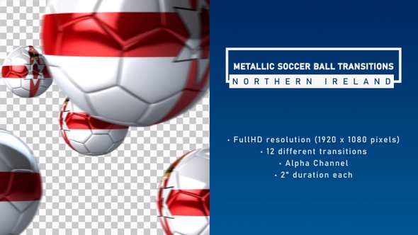 Metallic Soccer Ball Transitions - Northern Ireland alt
