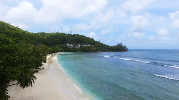 Aerial View Of Baie Lazare Beach, Mahe Island, Seychelles 2