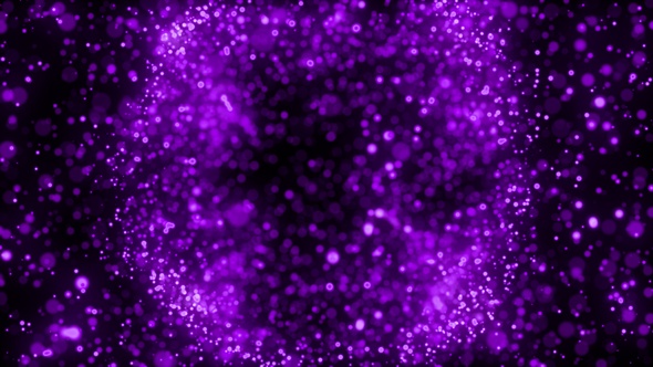 Purple Particles Explosion