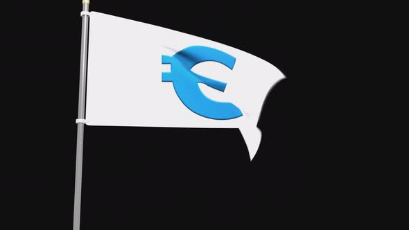 Euro Animated Flag Blue Color