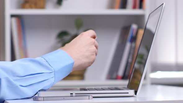 Man Inserting Credit Card Number on Mobile Phone, Online Banking. Close Up