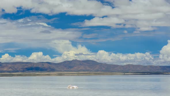 Bolivian Salt Flat During Wet Season