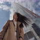 Beautiful Asian Girl Posing Against a High Building and Beautiful Sky - VideoHive Item for Sale