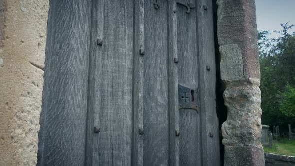 Old Church Door And Lock