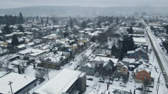 Winter Snow Storm in Oregon