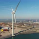Wind turbine in port - VideoHive Item for Sale